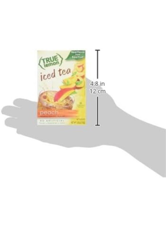 True Citrus PEACH ICED TEA MIX by TRUE LEMON | Instant Powdered Drink Packets That Quench YOUR Thirst, Kit Includes 4 Boxes of Mouth Watering True Citrus PEACH (ICED TEA) 6 Count (Pack of 4) - Image 5