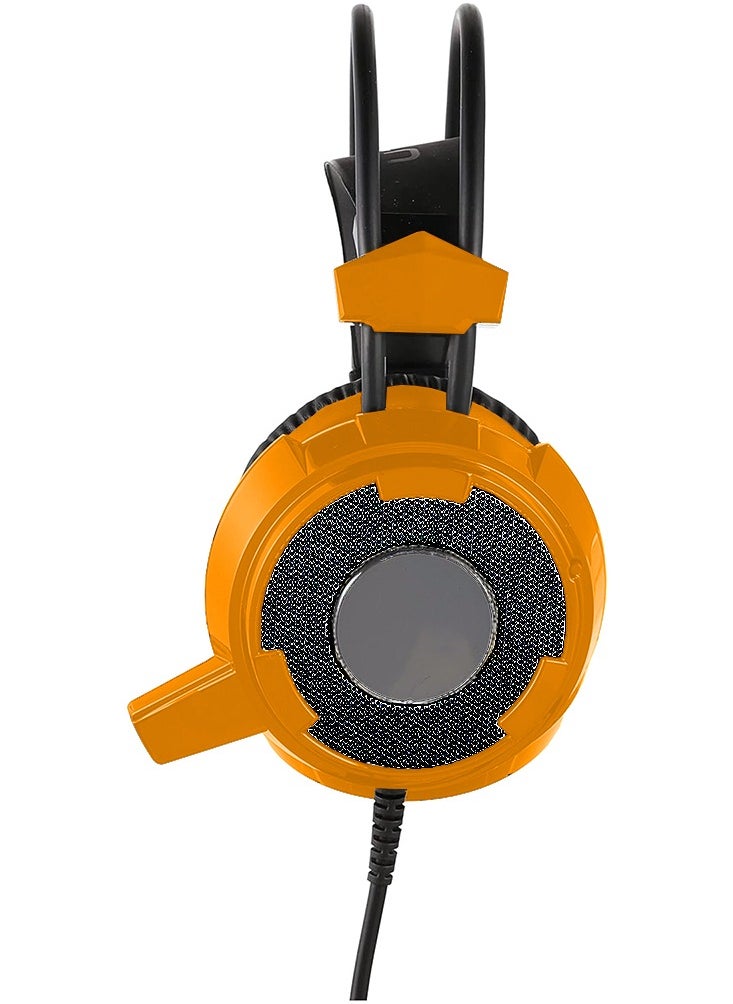 Generic Wired Gaming Headset UT-9 , 7.1 Surround Sound , With LED Light Detachable Microphone , Multi Platforms Headphone , USB/AUX 3.5mm - Orange  - Image 3