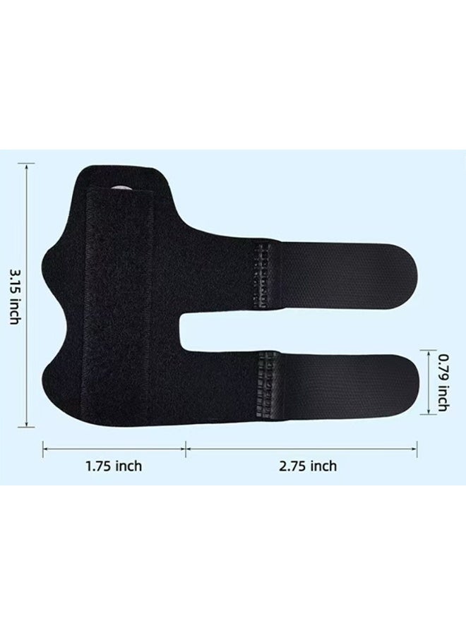 YJ 4 Trigger Finger Splints, Adjustable Trigger Finger Splint Holder, Knuckle Retainer, Protector, Correction, Arthritis Relief, Pain Relief, Black - Image 2