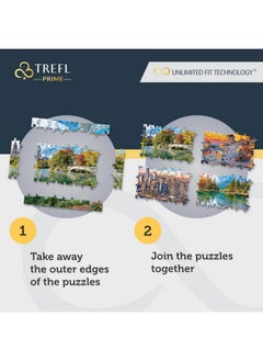 Trefl Trefl Cityscape: Urban Reflection, Perth, Australia 1500 Piece Jigsaw Puzzle Prime 33"x23" Thick Cardboard, Urban Landscape, Skyscrapers, Creative Fun for Adults and Children from 12 Years Old  - Image 5