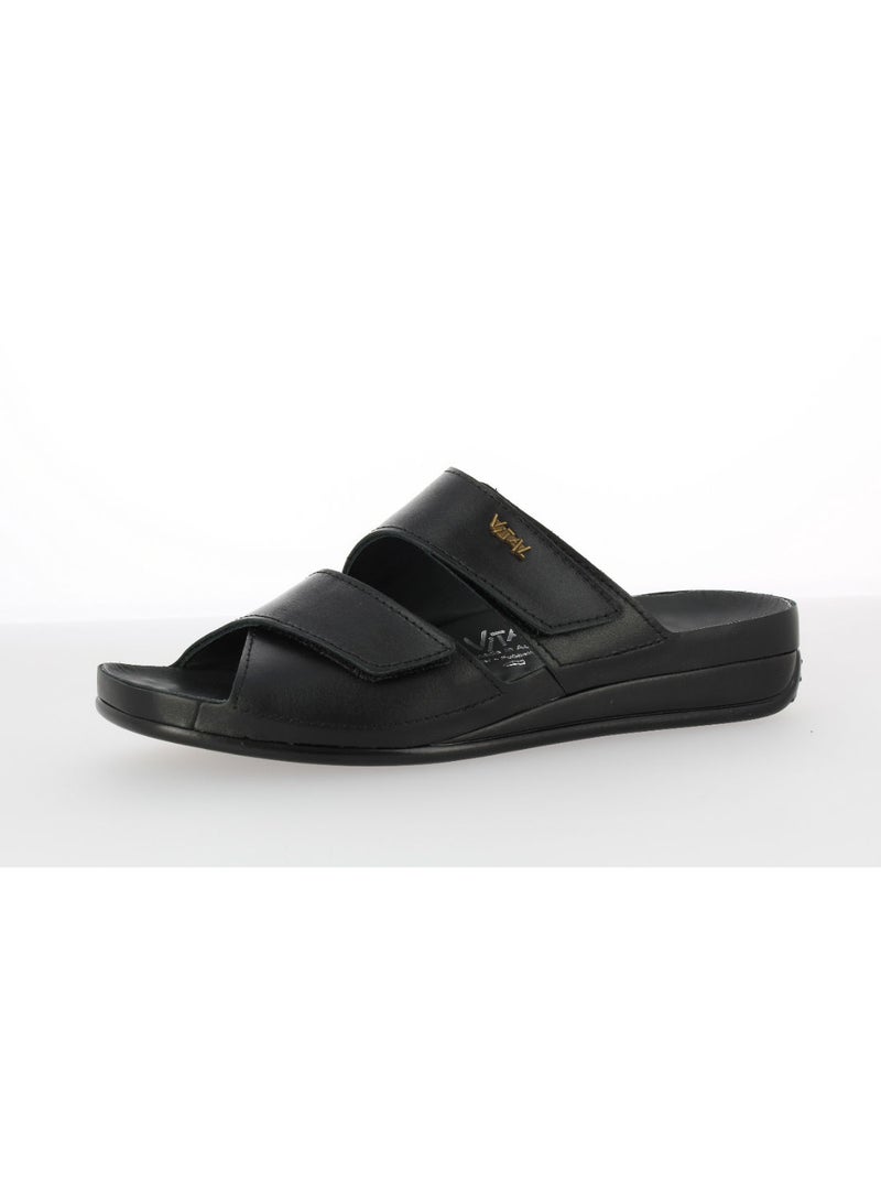 Vital Ladies Comfortable Wedge  Sandals Nova - Nappa 1802S schwarz - Image 5