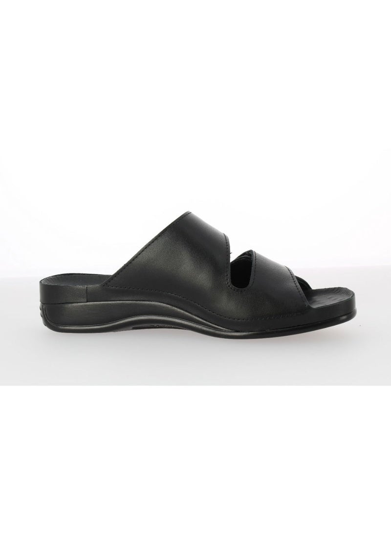 Vital Ladies Comfortable Wedge  Sandals Nova - Nappa 1802S schwarz - Image 1
