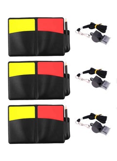 3 Football Referee Cards Set (Yellow&Red)