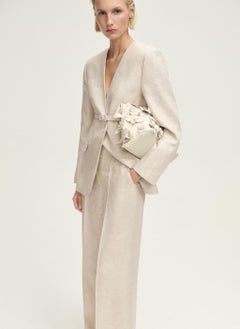 MANGO Linen Suit Trousers  - Image 4