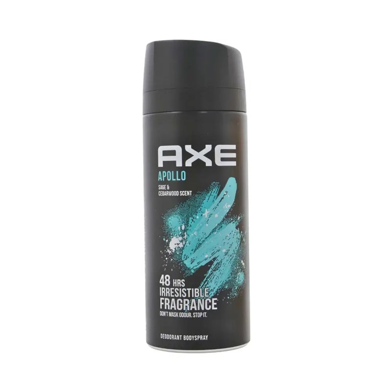 Axe Apollo Sage and Cedarwood Scent- Body Spray 48 Hours Irresistible Fragrance Deodorant- 150ml - Image 1