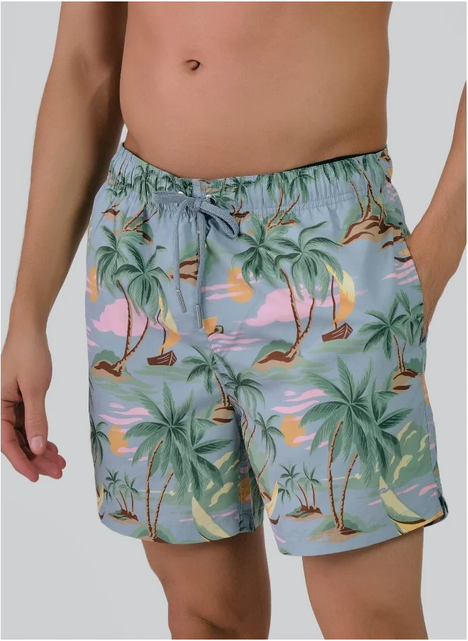 GANT Hawaii Print Swim Shorts