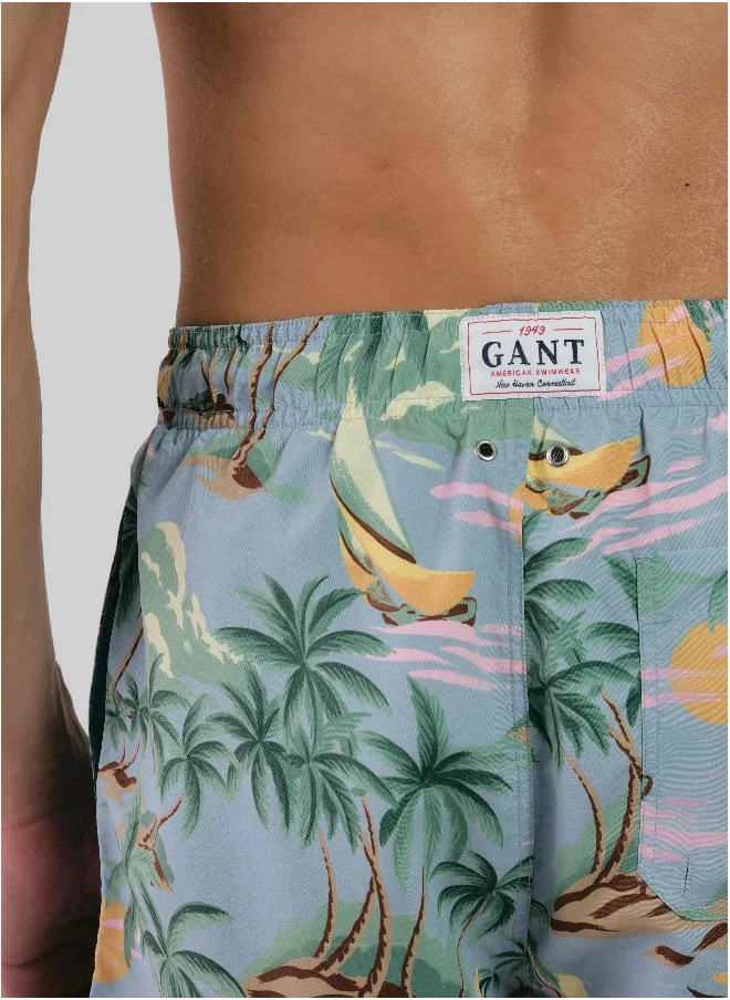 GANT Hawaii Print Swim Shorts