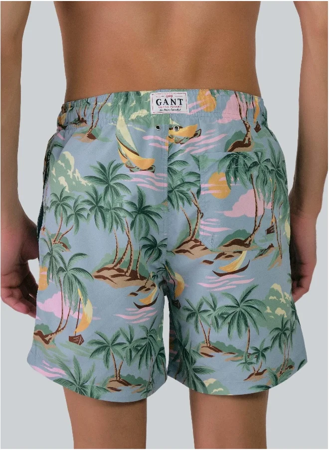 GANT Hawaii Print Swim Shorts