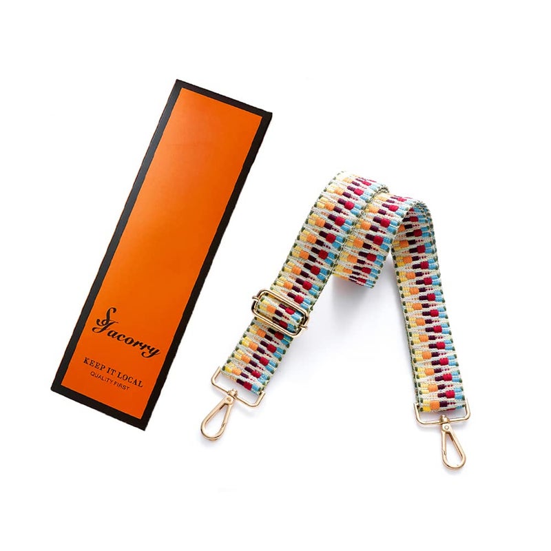 S-Jacorry Purse Strap Replacement Crossbody Wide Shoulder Strap Adjustable Canvas Straps Handbag Strap Replacement Belts - Image 5