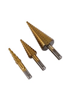 Step Drill SDS - 3 Piece - Stepper Cone Drill Bits (4 to 32mm) with Multi-Size Steps, Engraved Markings, Secure SDS Shank - for Metal, Wood, Plastic, Construction, Electrical Work, Automotive