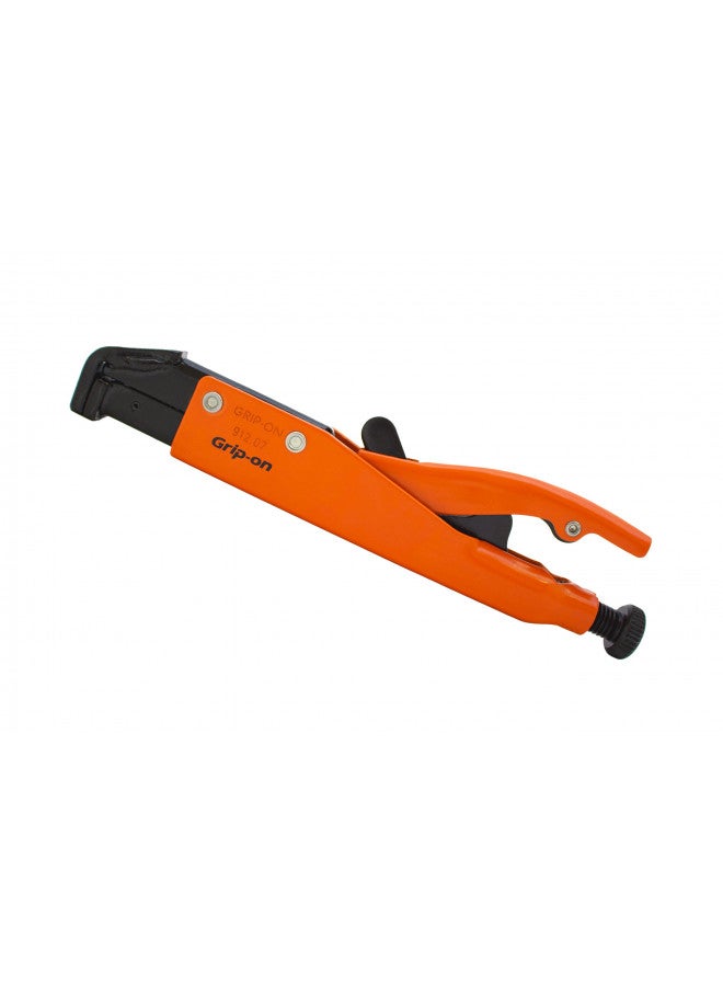 Grip-On 91207 7-Inch Axial Grip L-Shaped Locking Pliers in Orange Epoxy