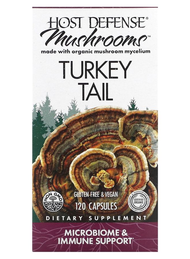 Host Defense Mushrooms Turkey Tail 120 Capsules