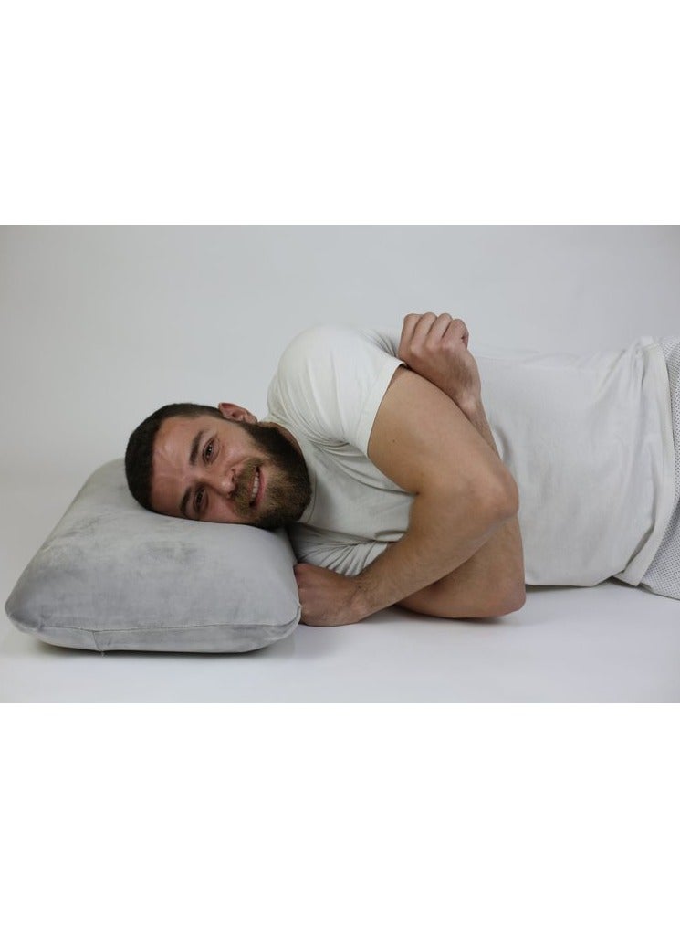 Max Comfort Gray Memory Foam Hotel Neck Shoulder Pain  - Image 3