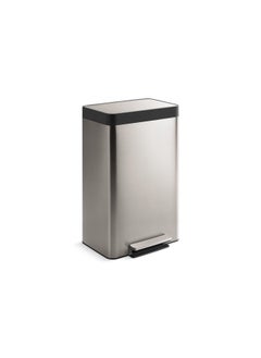 Kohler KOHLER 13 Gallon Hands-Free Kitchen Step Can Trash Can with Foot Pedal Quiet-Close Lid Stainless Steel K-20940-ST  - Image 1