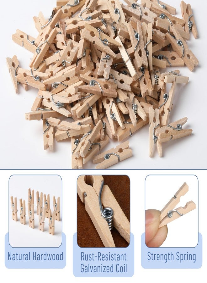 Mr. Pen- Wooden Clothes Pins for Craft, Natural Wood, 200 pcs, 1 Inch, Mini Clothes Pins for Hanging Pictures, Small Clothes Pins Wood, Clothing Pins, Mini Clothespins for Photos, Small Clothes Pin - Image 4