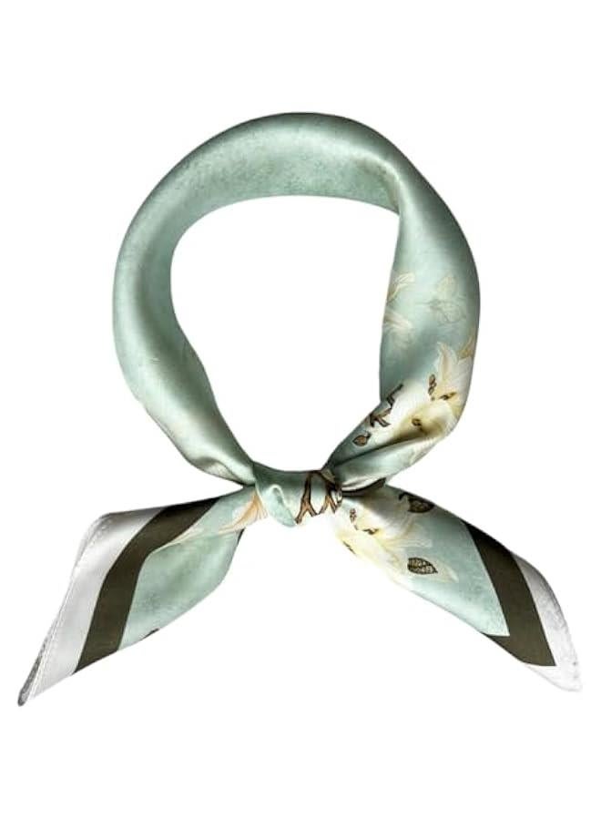 Arabest Women's Lightweight Square Mulberry Silk Scarf-Satin Head Hair Sleeping Scarf 21x21 - Image 1