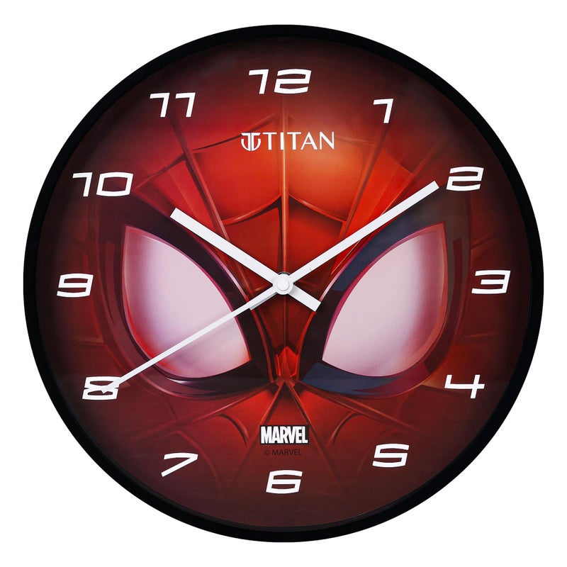 Titan Avengers Wall Clock – 12 Inch Spider-Man Design – Silent Non-Ticking Sweep Movement – Marvel Superheroes Decorative Wall Clock for Kids, Adults, Bedroom, Office, Home (30.5cm) – W0105PA01 - Image 4