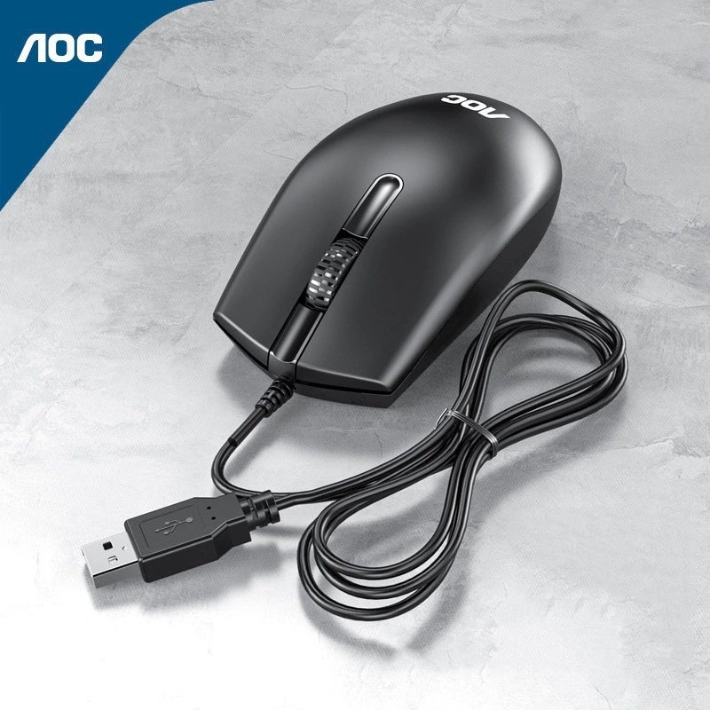 اي او سي ماوس AOC سلكي صامت USB للاستخدام المنزلي والمكتبي والألعاب - Image 5