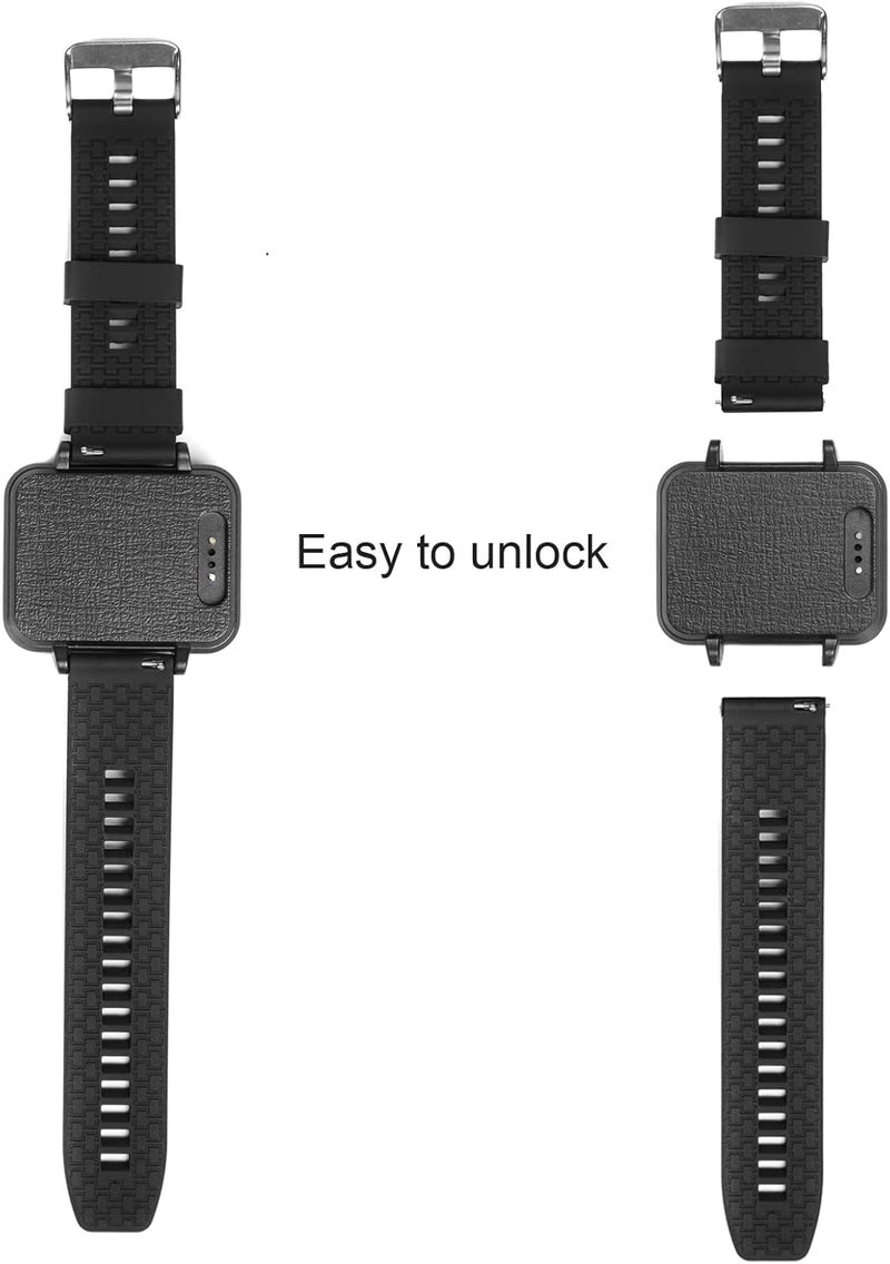 Caregiver Pager Wireless Calling System Vibration Sound Alarm Service for Hospital Clinic Nursing Home Restaurant 1 Wrist Watch Pager and 5 Call Button for Elderly Patients Seniors Customer - Image 5