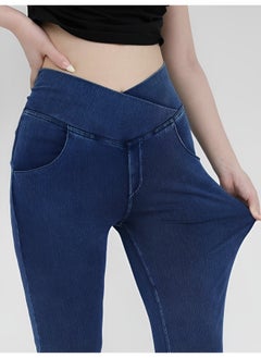 REOCLE Women's Bell Bottom Jeans High Waisted Stretchy Flare Jeans Pull On Tummy Control Flare Pants with Pockets Classic Denim Pants  - Image 5