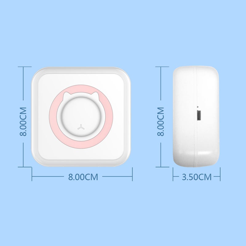 All-in-one Photo Printer Multifunction Portable Printer Wireless Instant Mini Printer Support BT Connection for Smartphone with 11 Paper Rolls 57mm Compatible with iOS Android - Image 2
