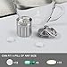 MEECN Waterproof Pill Organizer Stainless Steel Keychain Portable Pill Container Single Chamber Box Outdoor Camping Size 12 x 12 x 165 inches - Image 4