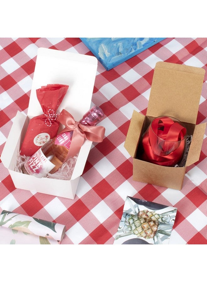 ValBox 4x4x4 Brown Gift Boxes 50PCS Kraft Paper Boxes with Lids for Gifts, Crafting, Cube, Cupcake Boxes, Easy Assemble Boxes for Party Favor - Image 5