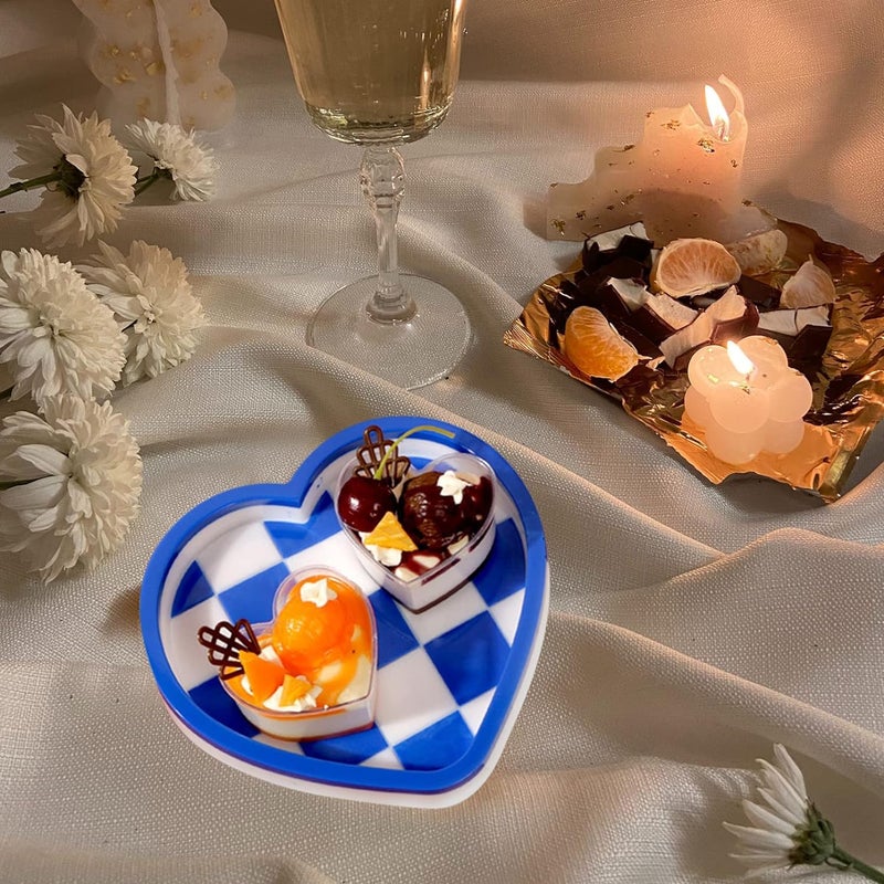 Snoogg Heart Shape Trinket Tray Plate 6.5 inch Silicone Resin Molds for Epoxy Casting for DIY Craft Making, Home Decoration Unique Gifting - Image 3