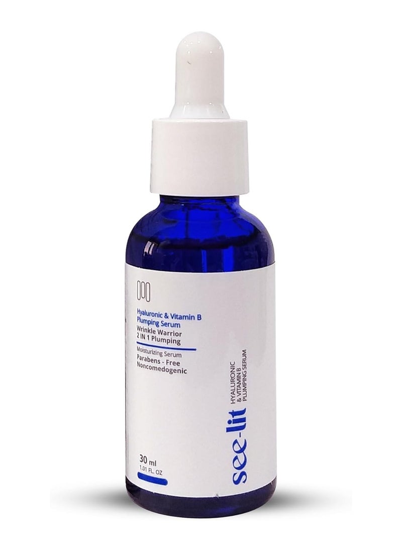 See-Lit - Hyaluronic Acid & Vitamin B Plumping Face Serum 30ml - Image 1