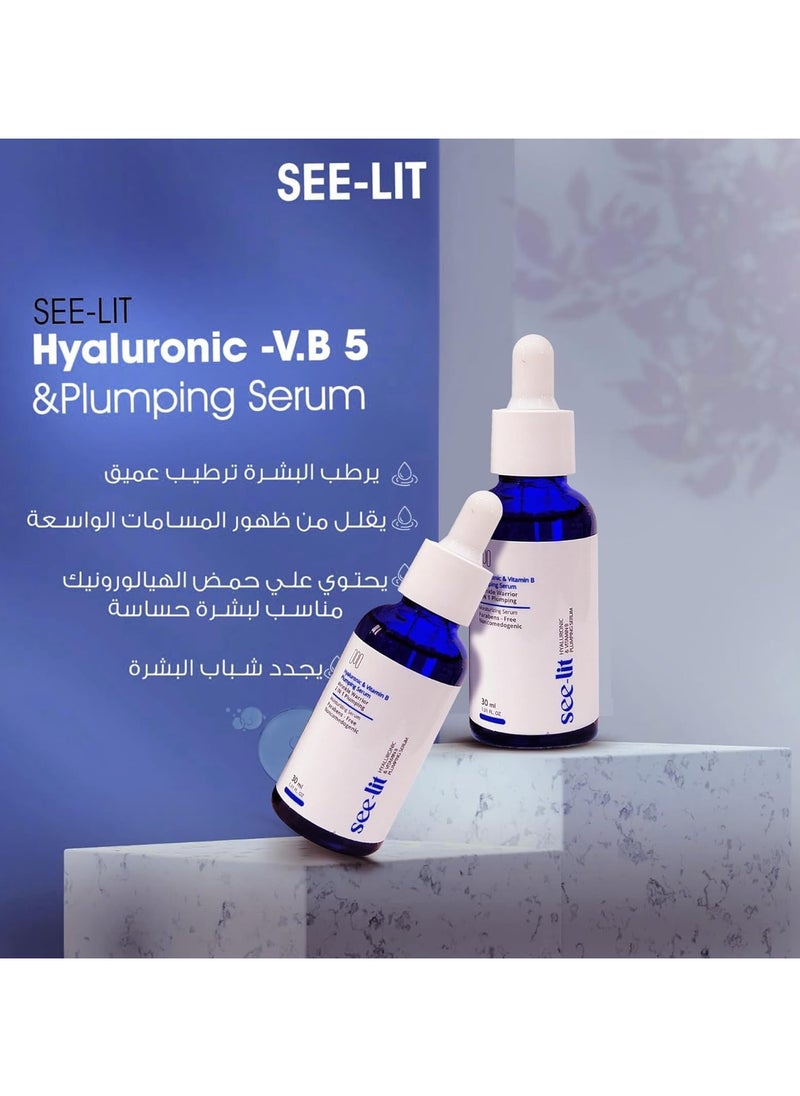 See-Lit - Hyaluronic Acid & Vitamin B Plumping Face Serum 30ml - Image 1