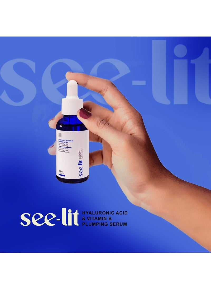 See-Lit - Hyaluronic Acid & Vitamin B Plumping Face Serum 30ml - Image 1
