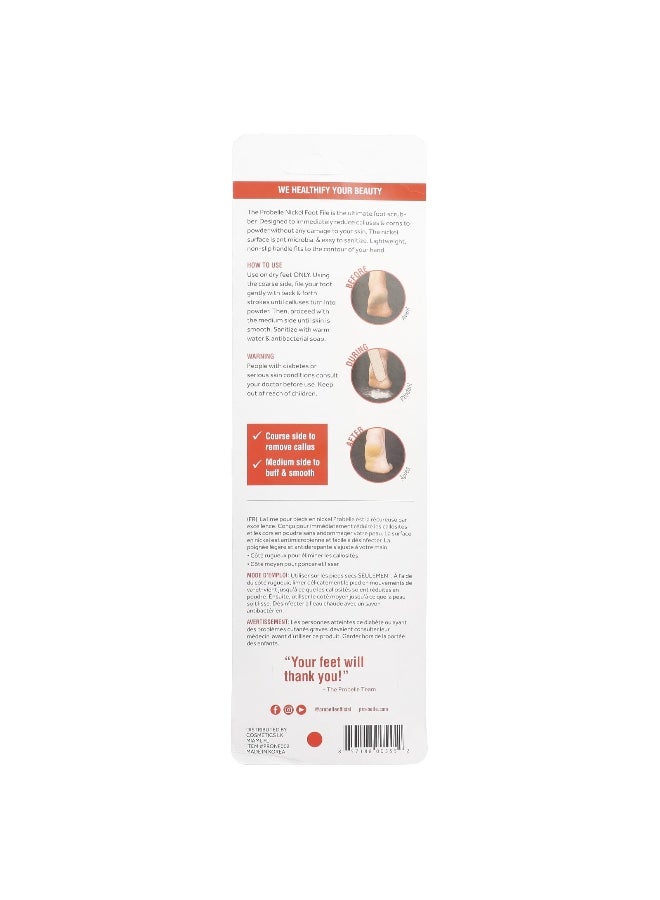Probelle, Nickel Foot File, Coarse/Medium, 1 Count - Image 3