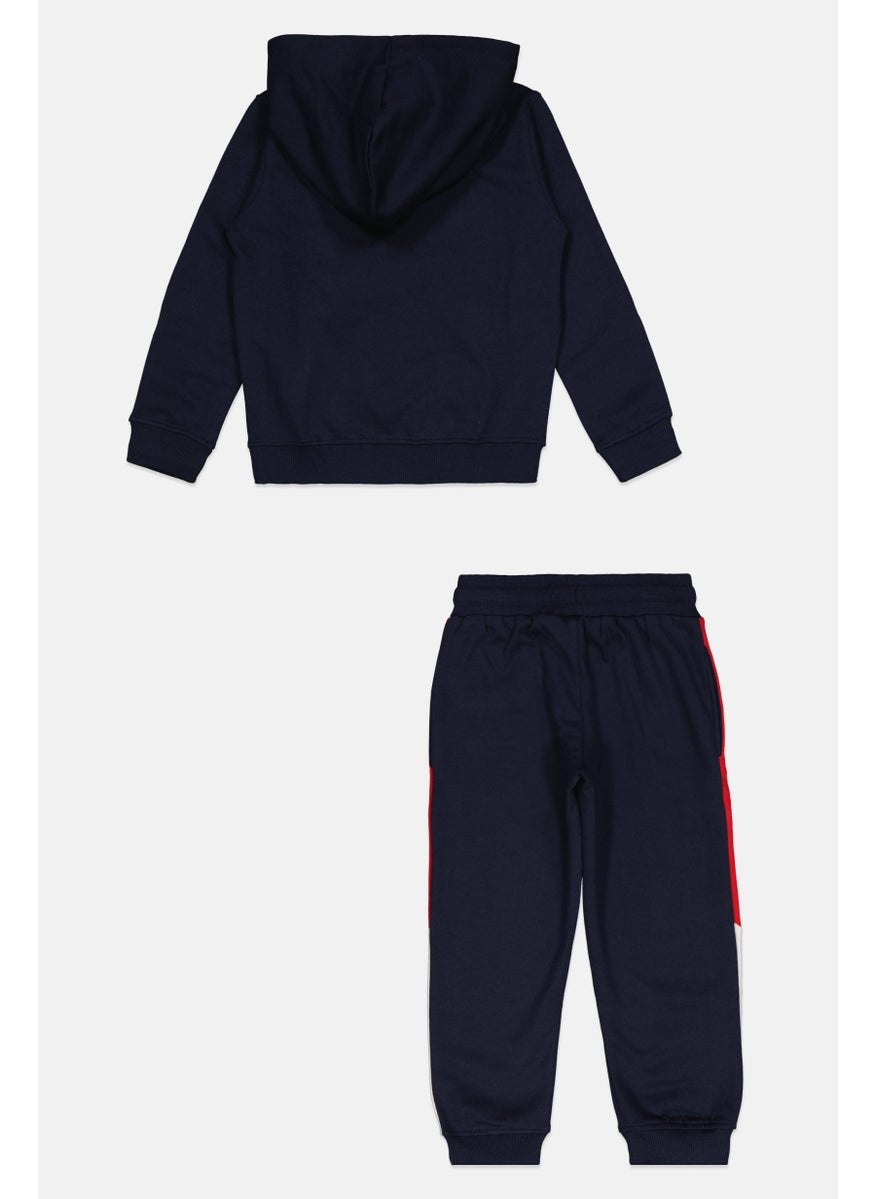 Toddlers Boy 2 Piece Brand Logo Hooded Sweatshirt And Jogger Pants Set, Navy - pzsku/Z6BDED37010644FA9C654Z/45/_/1738073780/8b53b01f-c97c-4628-8b06-e2516f00d3ac