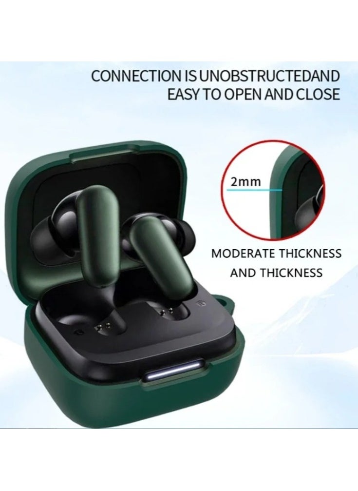 Generic Silicone Case for Anker Soundcore P30i/R50i NC Earphone case, Anti Drop and dustproof Earbuds case Cover With Hook（Green）  - Image 5