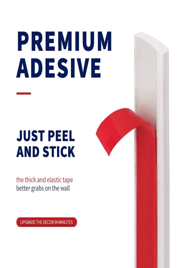Art3dwallpanels 10 Ft White Peel and Stick Trim for Backsplash Tile Edge, Self-Adhesive Flexible Trimming for Corner Decor - Image 3