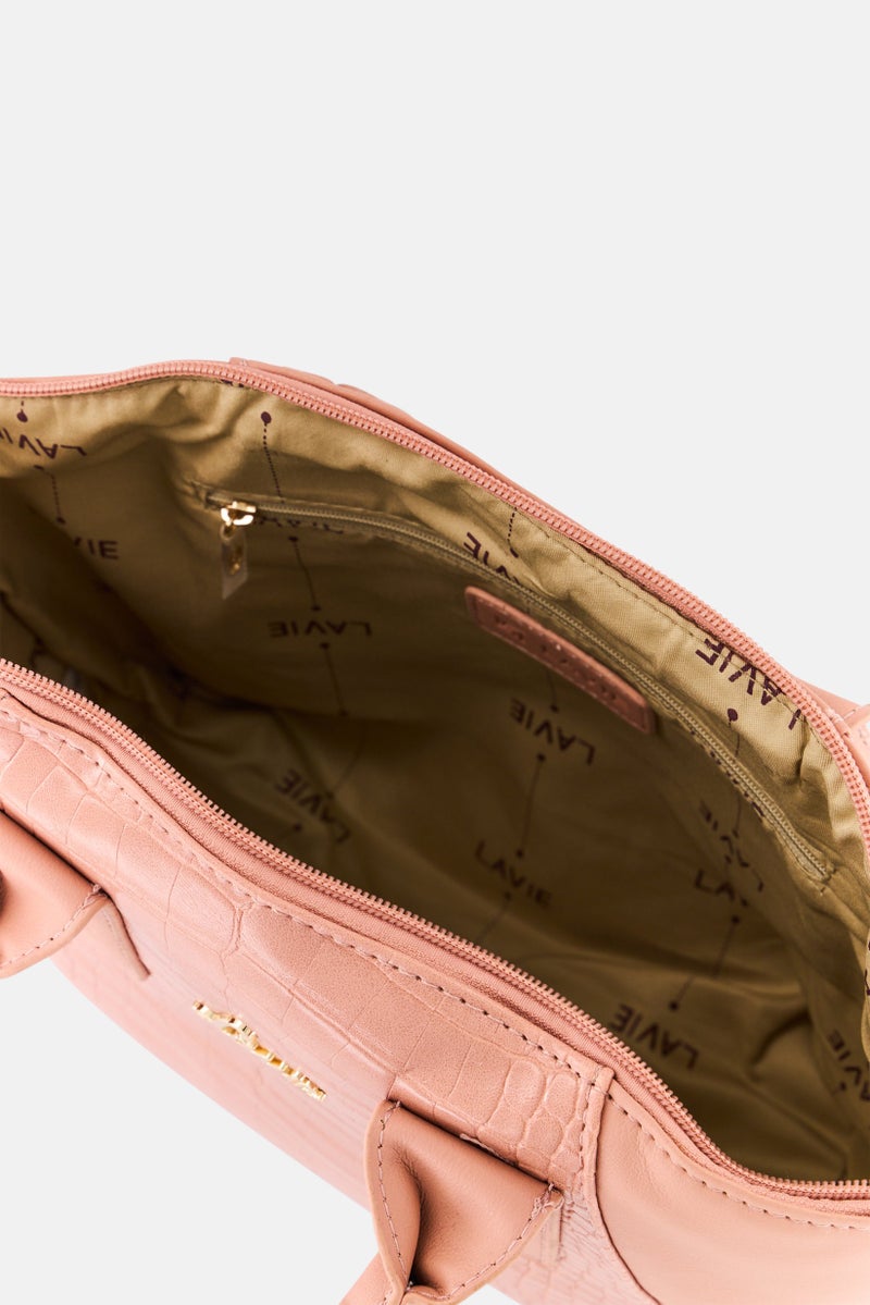 Lavie حقيبة يد بشعار ماركة نسائية، وردي فاتح - Image 4