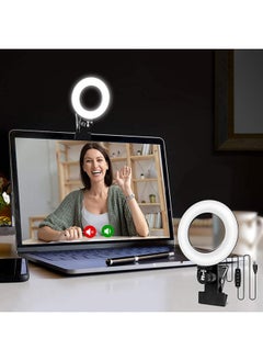General Computer Video Clip Light 6-inch LED Ring Light Live Broadcast Equipment Photography Camera Beauty Mobile Phone Fill Light-Color:6-inch Clip Live Light  - Image 2