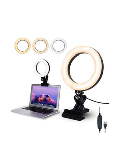 General Computer Video Clip Light 6-inch LED Ring Light Live Broadcast Equipment Photography Camera Beauty Mobile Phone Fill Light-Color:6-inch Clip Live Light  - Image 1