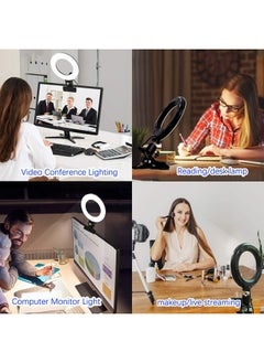 General Computer Video Clip Light 6-inch LED Ring Light Live Broadcast Equipment Photography Camera Beauty Mobile Phone Fill Light-Color:6-inch Clip Live Light  - Image 4