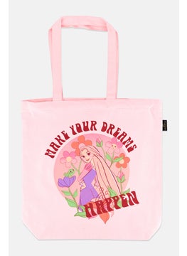 Disney Princess Women Tote Bag 39 H x 40 L x 10 W cm, Pink  - Image 1