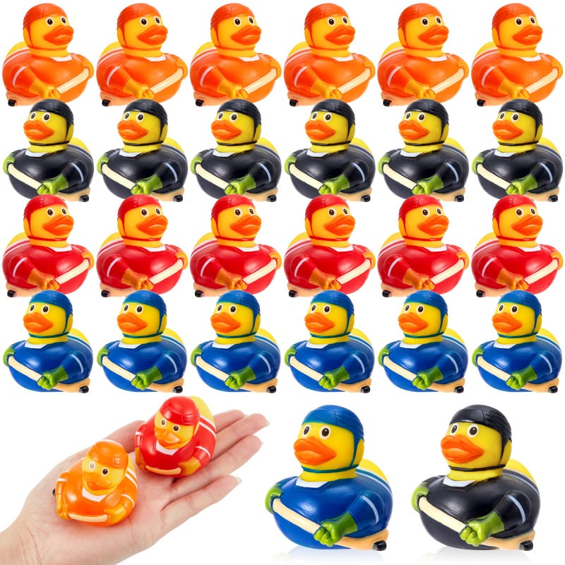 Deekin Rubber Ducks 2 Inch Bulk Sport Party Favors for Team Events Decorations Birthday Party Supplies Club Player Gift24 PcsHockey Player - Image 3