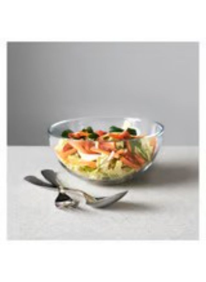 Serving bowl clear glass 20 cm - Image 4