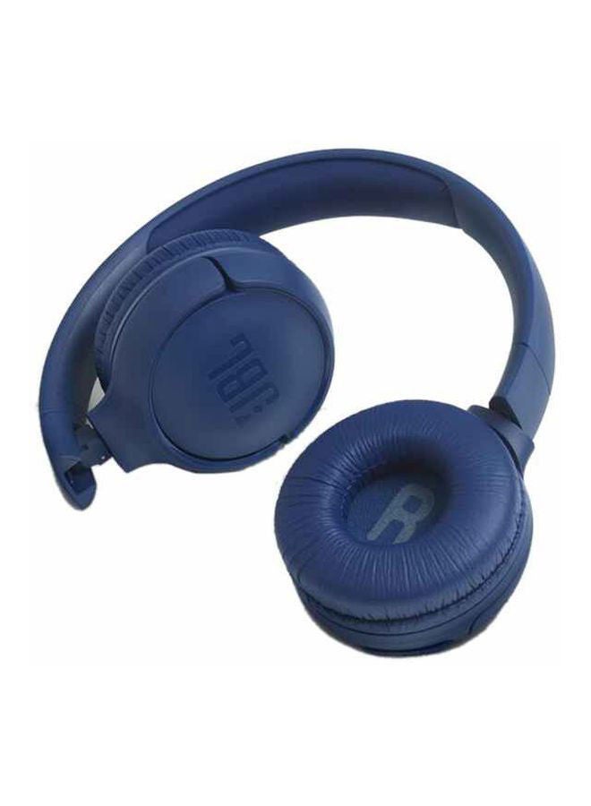 JBL Tune 500BT Wireless On-Ear Headphones with Mic Blue - Image 4