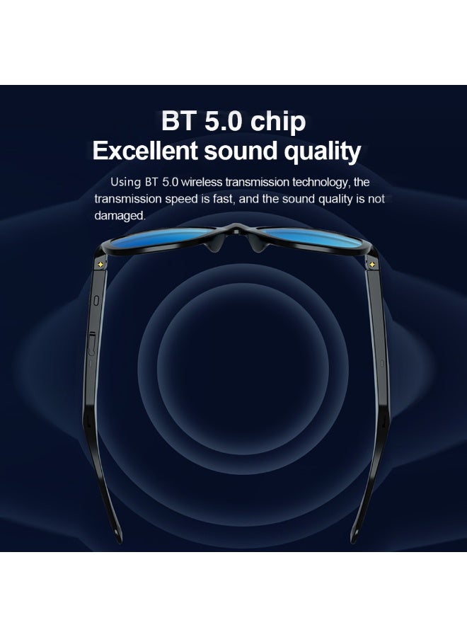 LECOO C8 Smart Wireless BT Glasses Headset HD Sound Quality Touch ons Replaceable Polarized Lenses Light Weight - Image 3