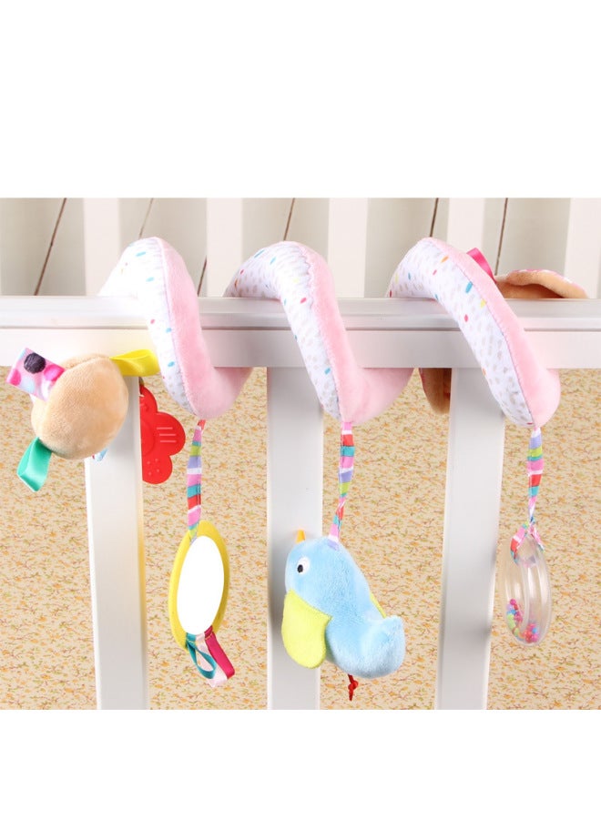 AIPINQI Year Old Cartoon Animal Bed Winding Toy Early Education Stroller Pendant Baby Multifunctional Bed Winding - Image 3