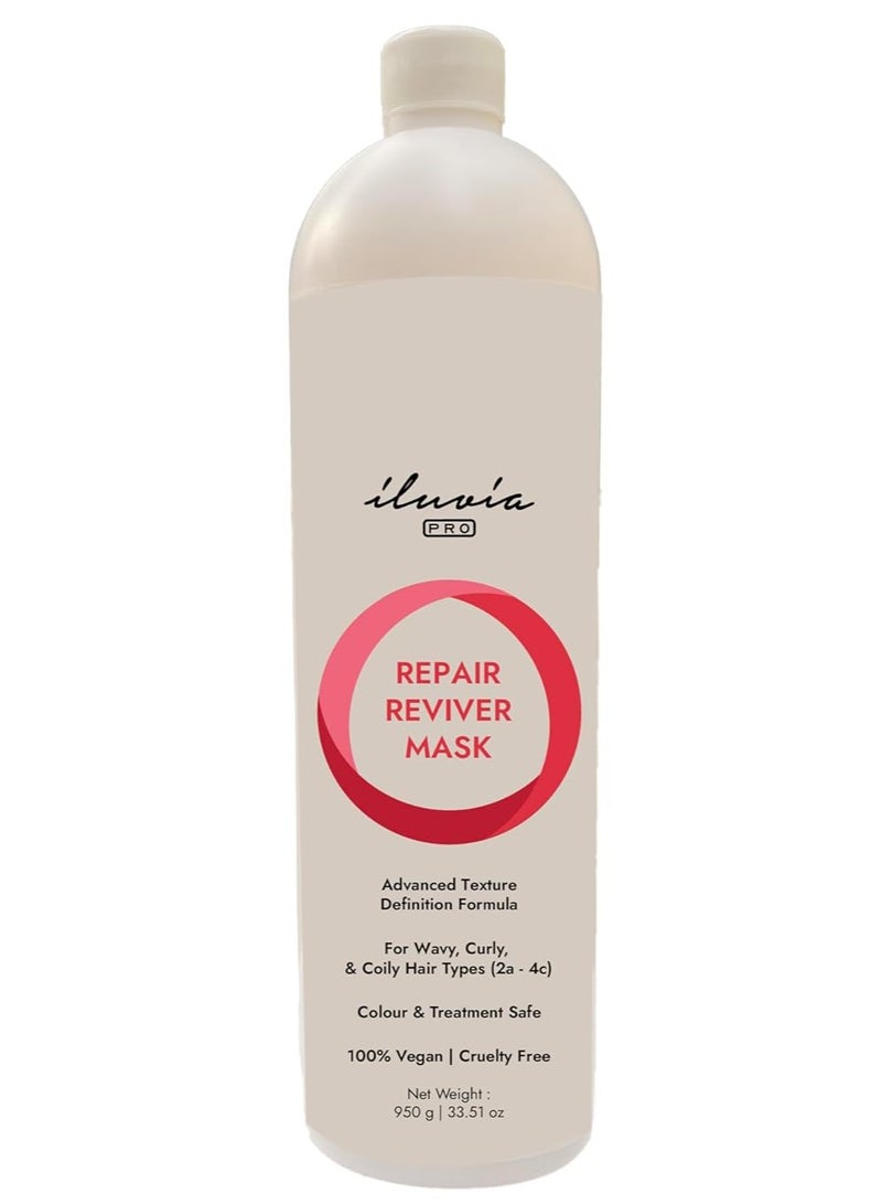 إلوفيا العناية بالمجعّدات والمموجات - قناع إصلاح التجعيدات - نعومة طبيعية واحتفاظ بالتجعيدات - خالٍ من الكبريتات والبارابين (IRRM950, 1)