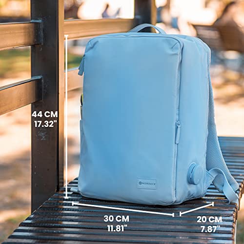 Nordace Laval Smart Business Travel Backpack with USB Charging Port Water Resistant Professional Laptop Backpack for Work Meetings and Daily Commute 156 Inch Sky Blue - Image 3