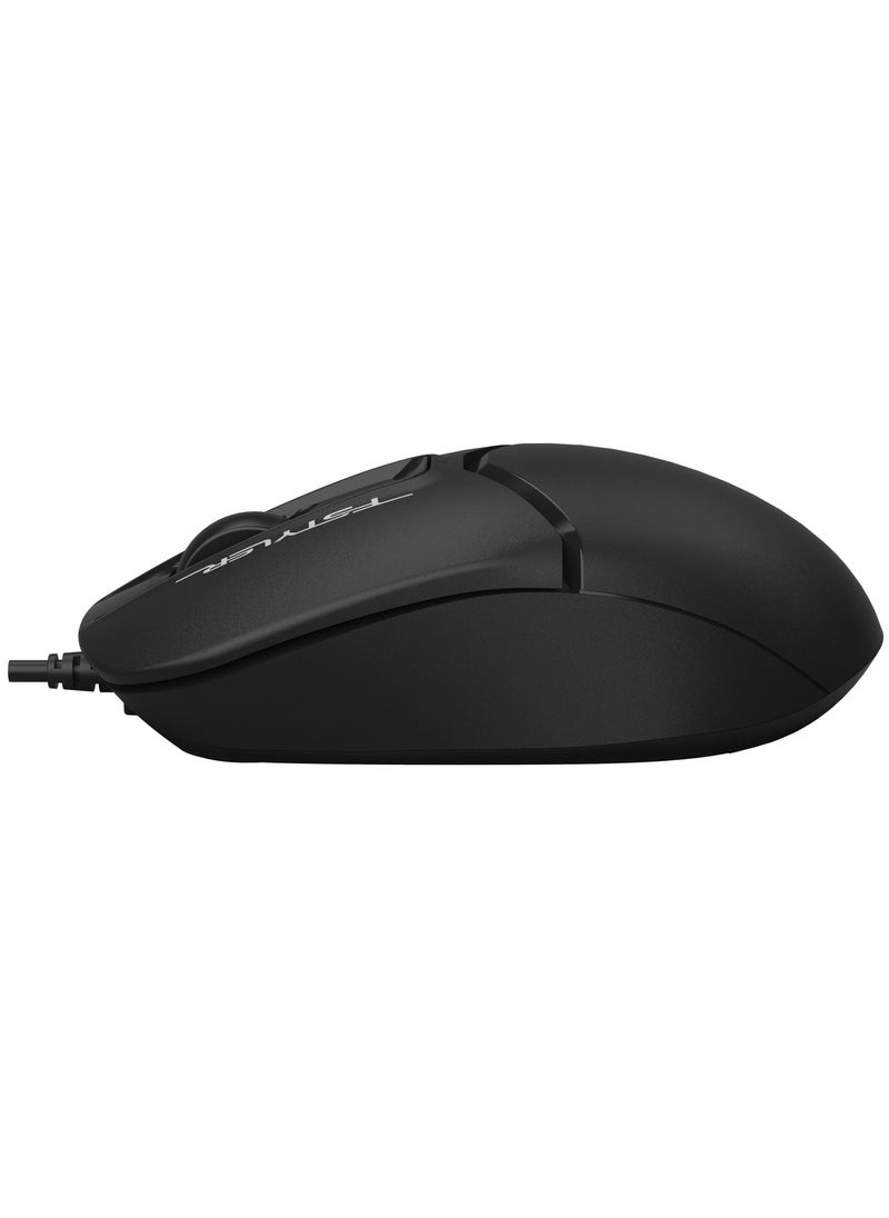 A4TECH FSTYLER WIRED SILENT CLICK MOUSE FM-12S, 1200 DPI, BLACK  - Image 4