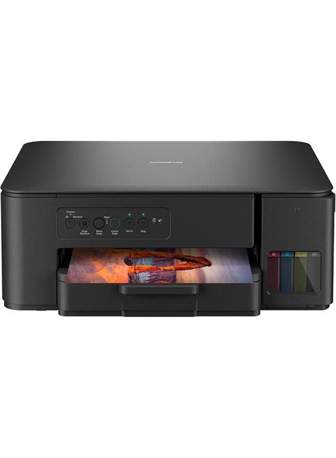 brother Wireless All In One Ink Tank Printer, DCP-T430W, Wireless & Mobile Print, Ultra Compact Design black - Image 1