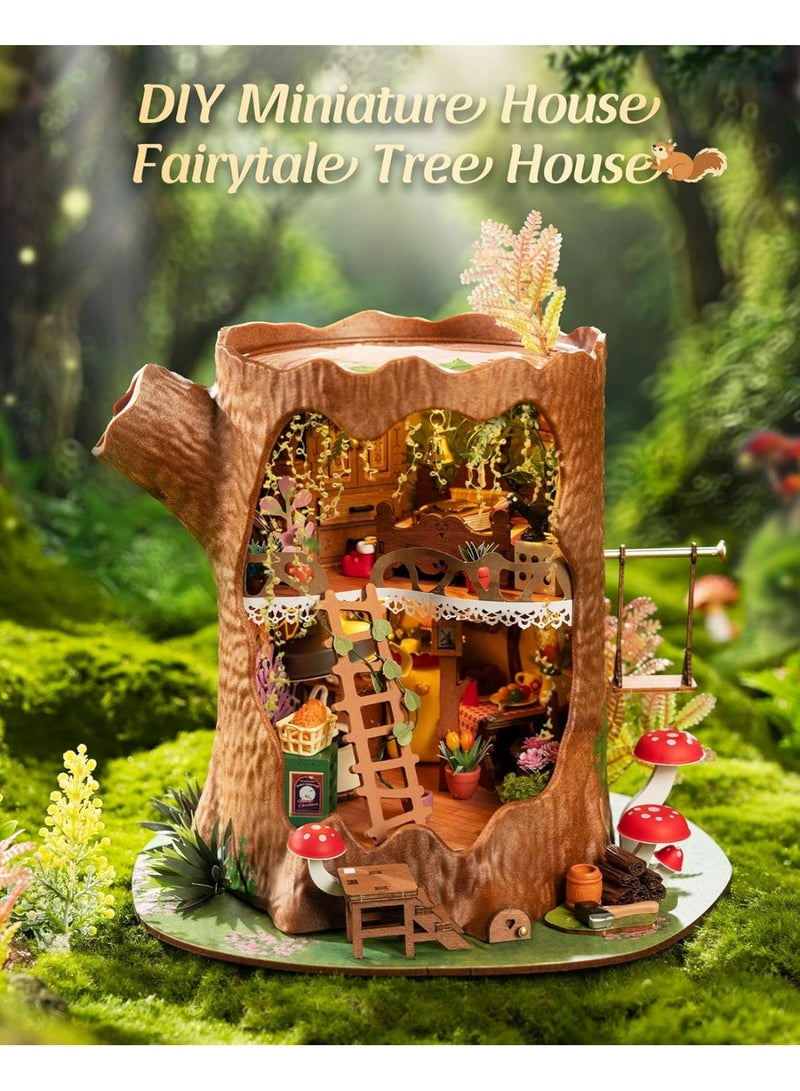 ROBOTIME Rolife Fairytale Tree House DIY Miniature House DG179 - Image 2